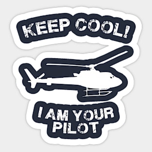 Because I'm The Captain aviation airpane pilot gift idea present Sticker